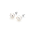 Silver and pearl earring